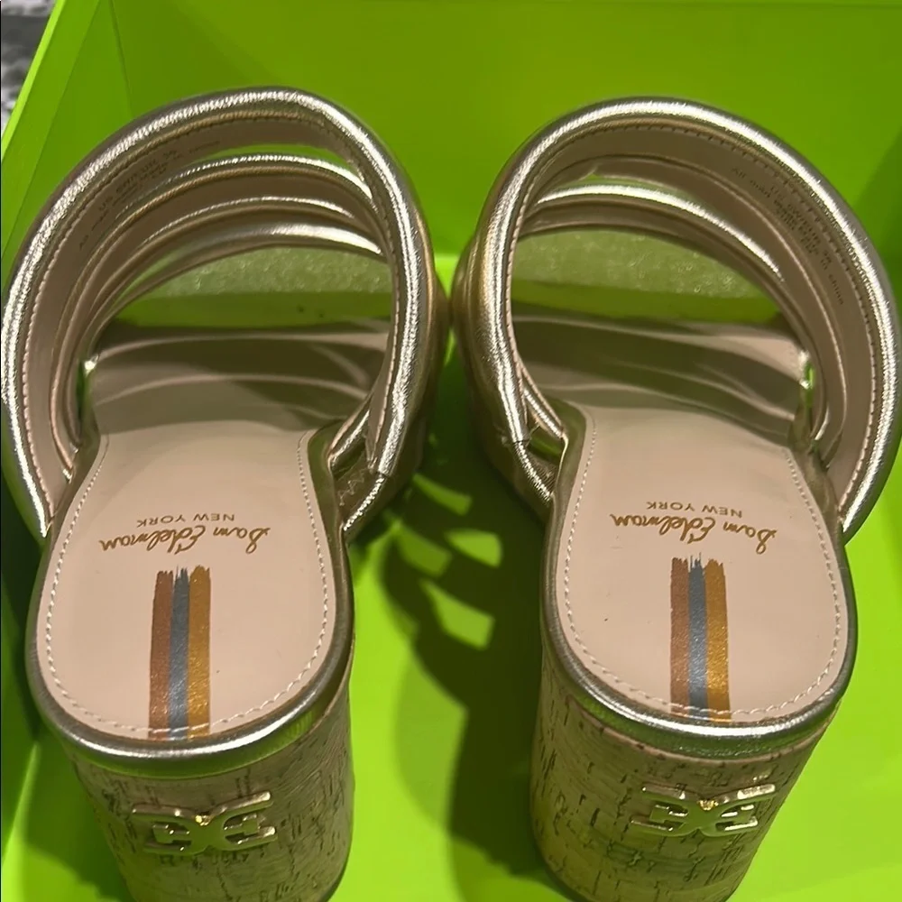 Sam Edelman Yuki EM Platform Sandals – Gold Metallic – Size 6 M – BNIB‎